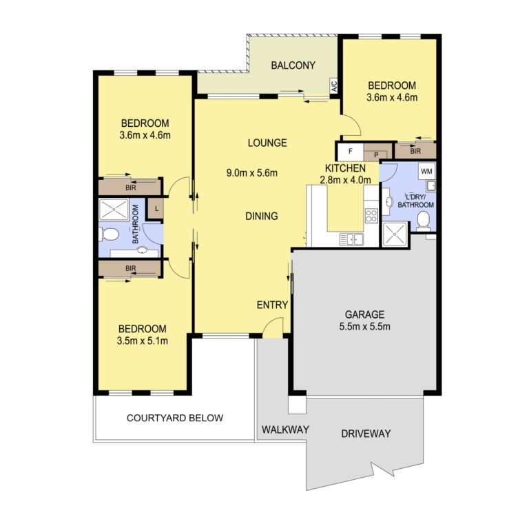 terrace upper 3 bed