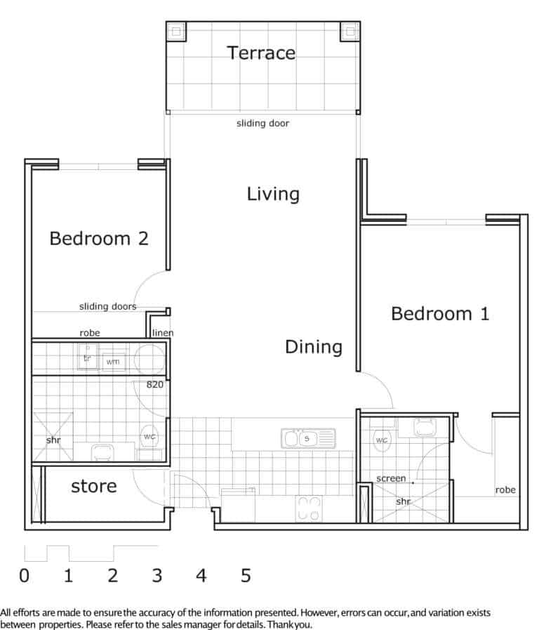 Floor Plan Unit 107